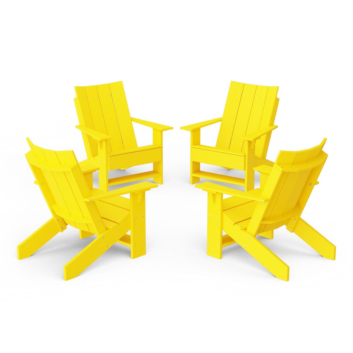 Contemporary Modern Adirondack Chairs Set of 4