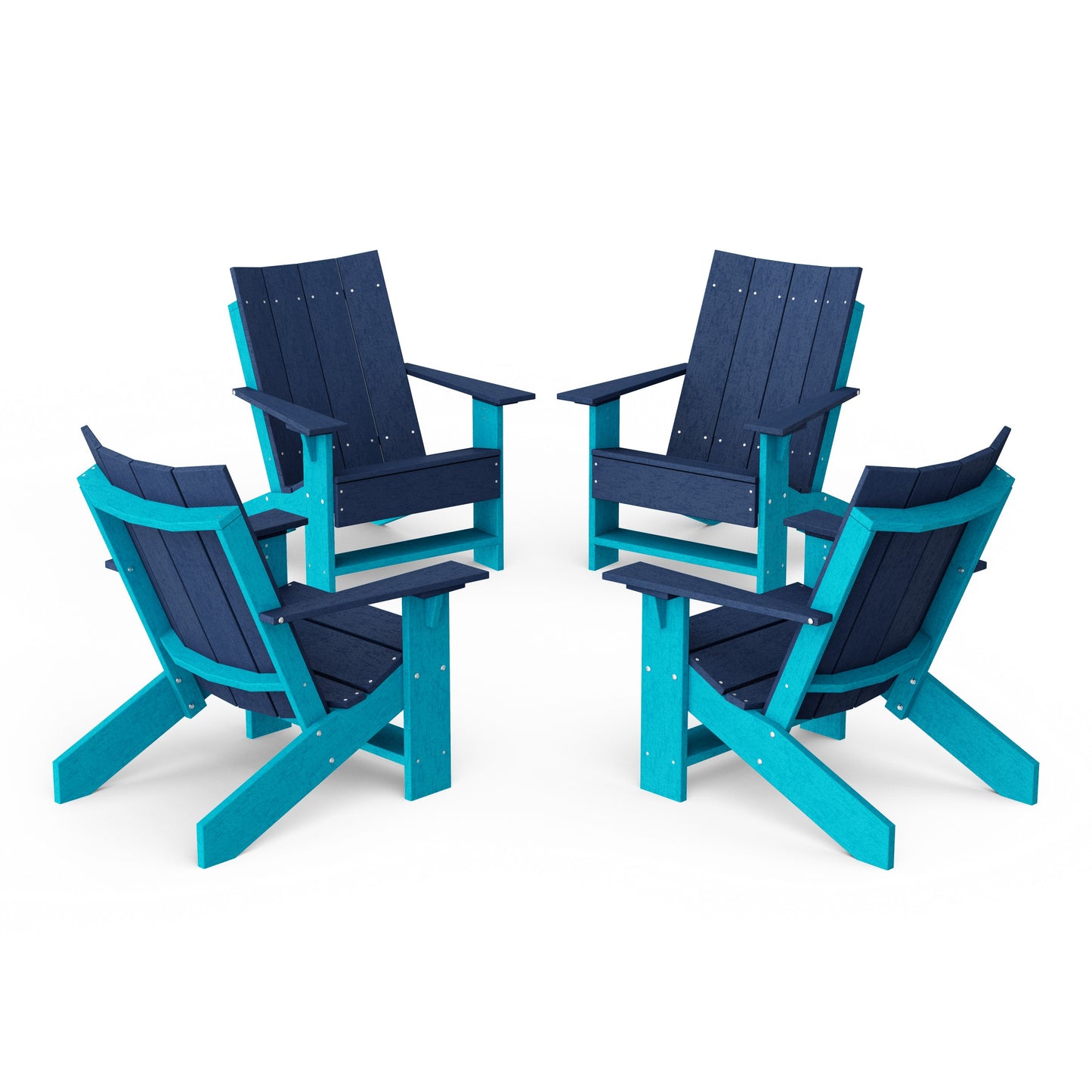 Contemporary Modern Adirondack Chairs Set of 4
