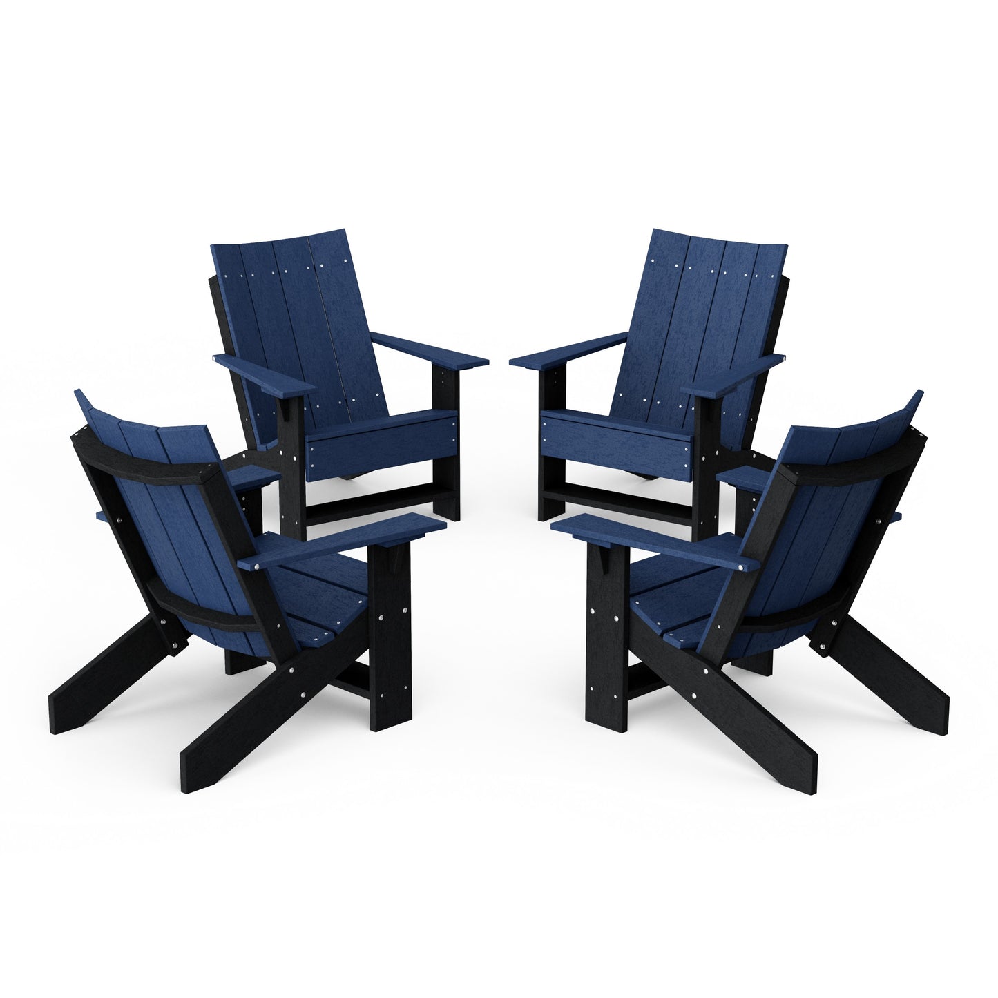 Contemporary Modern Adirondack Chairs Set of 4