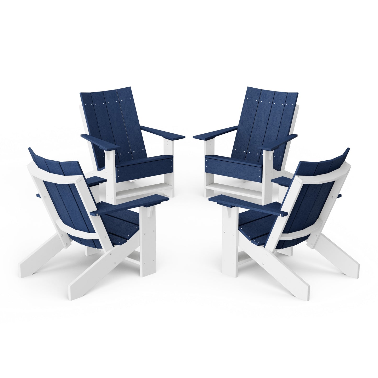 Contemporary Modern Adirondack Chairs Set of 4