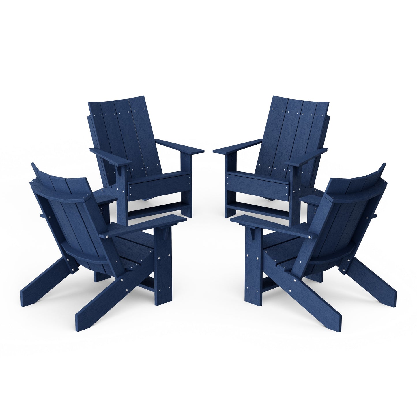Contemporary Modern Adirondack Chairs Set of 4