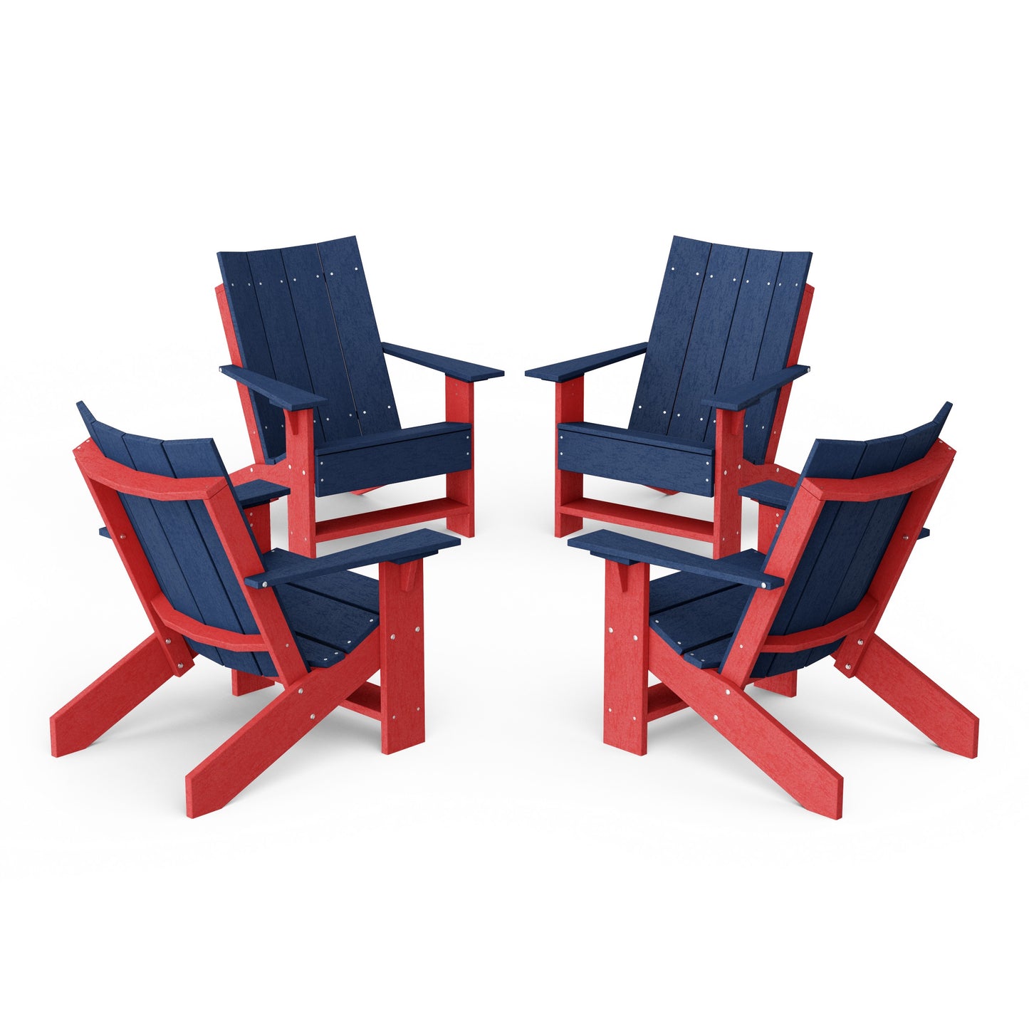 Contemporary Modern Adirondack Chairs Set of 4