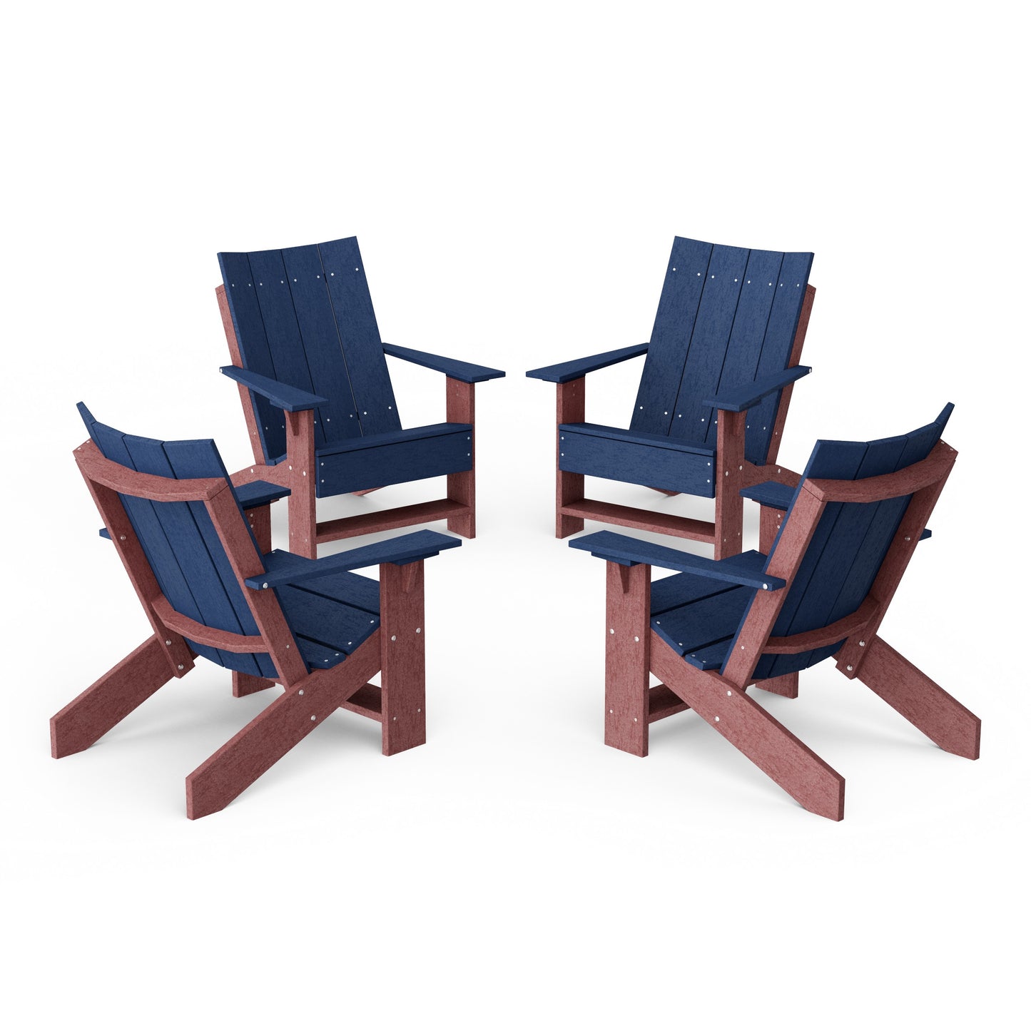Contemporary Modern Adirondack Chairs Set of 4