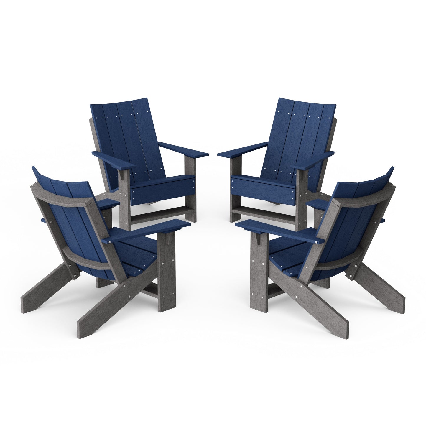 Contemporary Modern Adirondack Chairs Set of 4