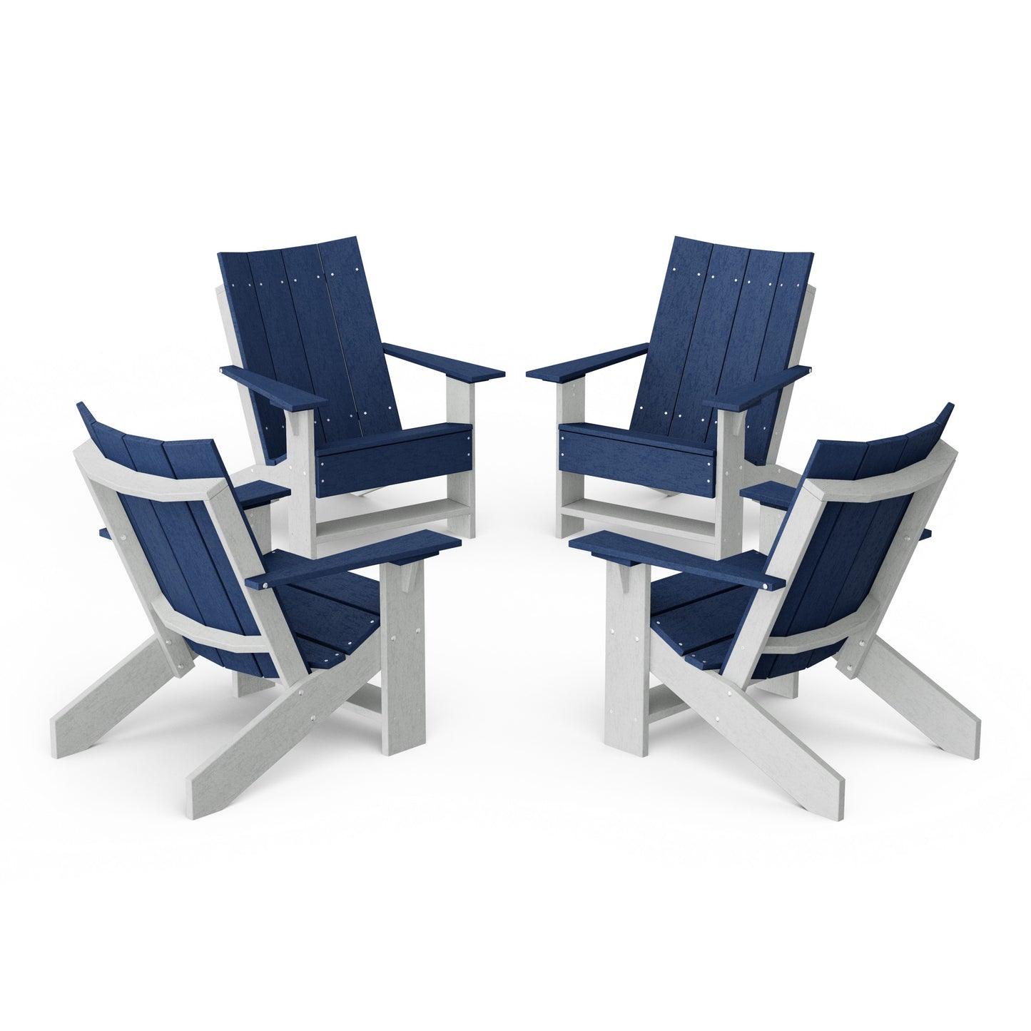 Contemporary Modern Adirondack Chairs Set of 4