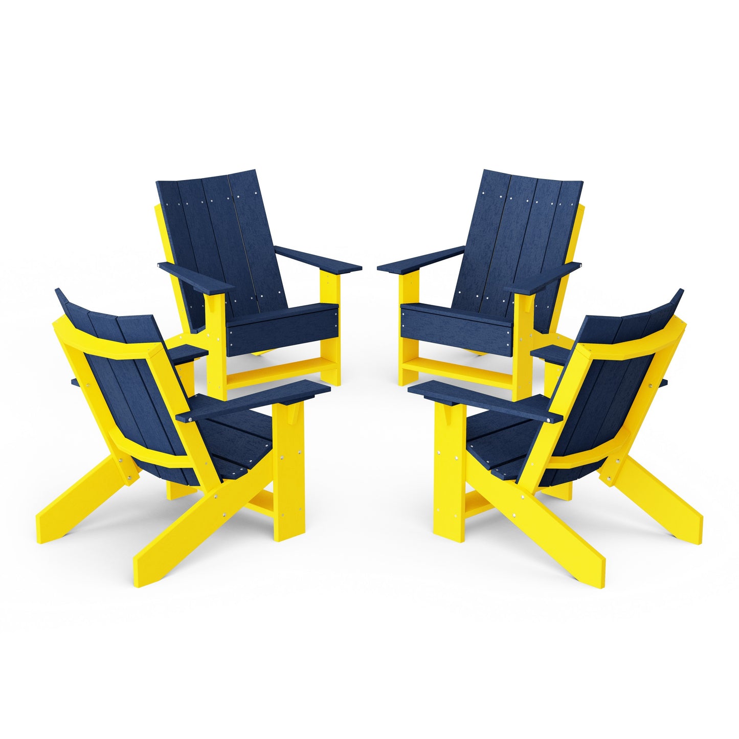 Contemporary Modern Adirondack Chairs Set of 4