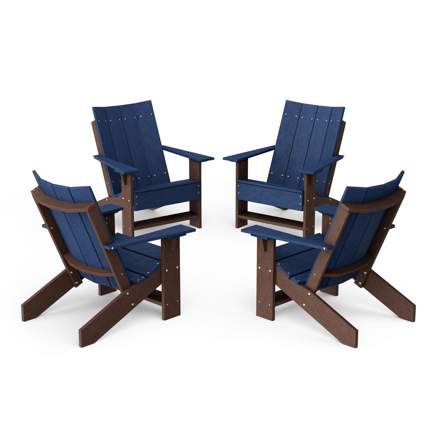 Contemporary Modern Adirondack Chairs Set of 4