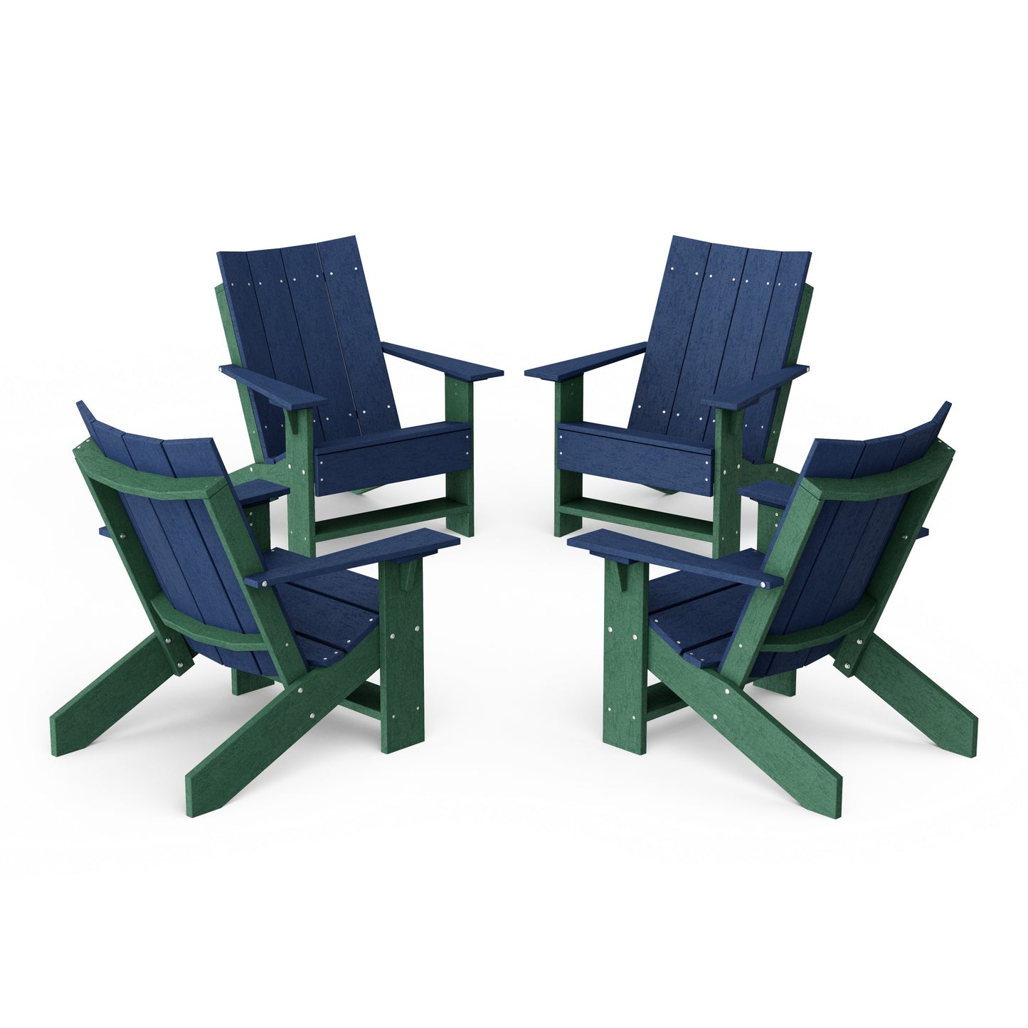 Contemporary Modern Adirondack Chairs Set of 4