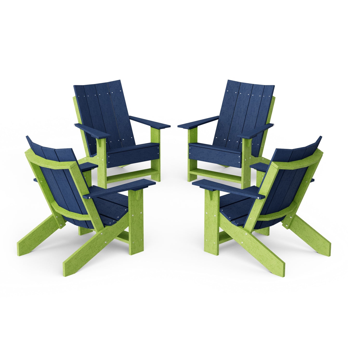 Contemporary Modern Adirondack Chairs Set of 4