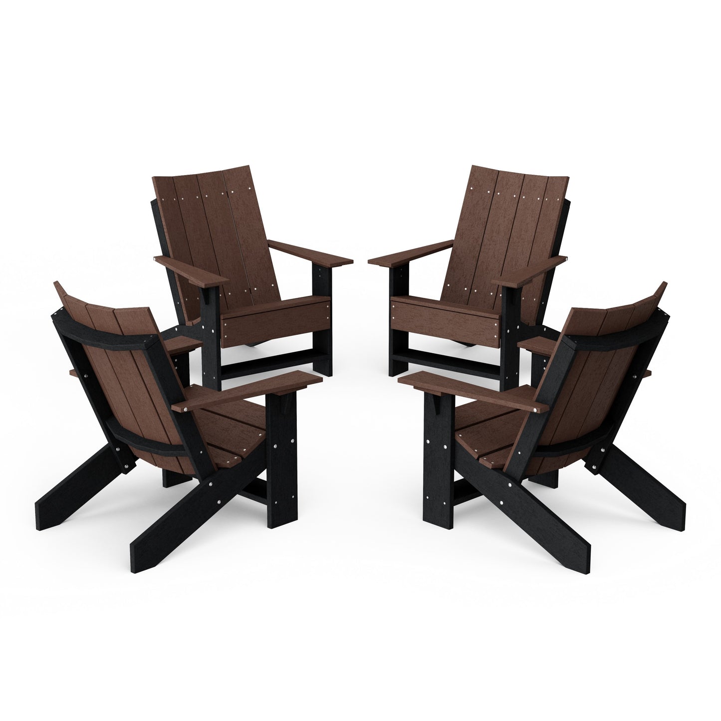 Contemporary Modern Adirondack Chairs Set of 4
