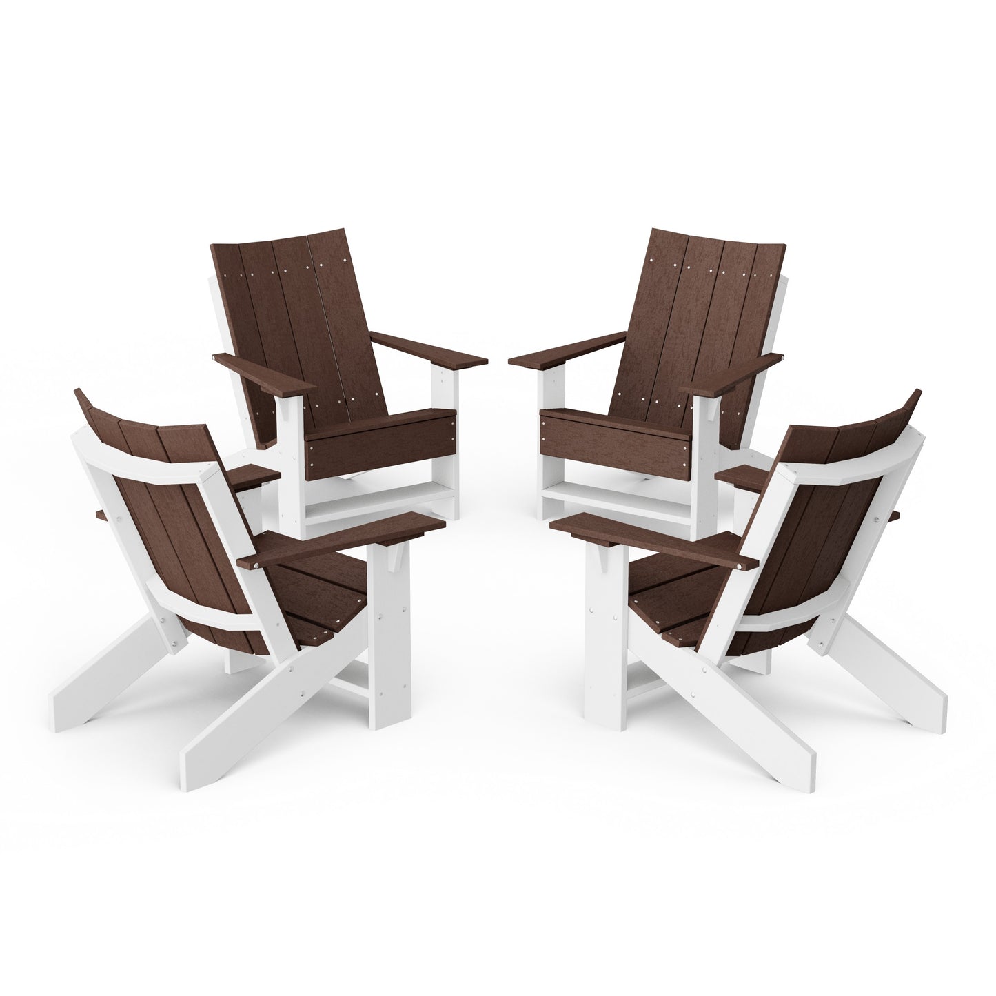 Contemporary Modern Adirondack Chairs Set of 4