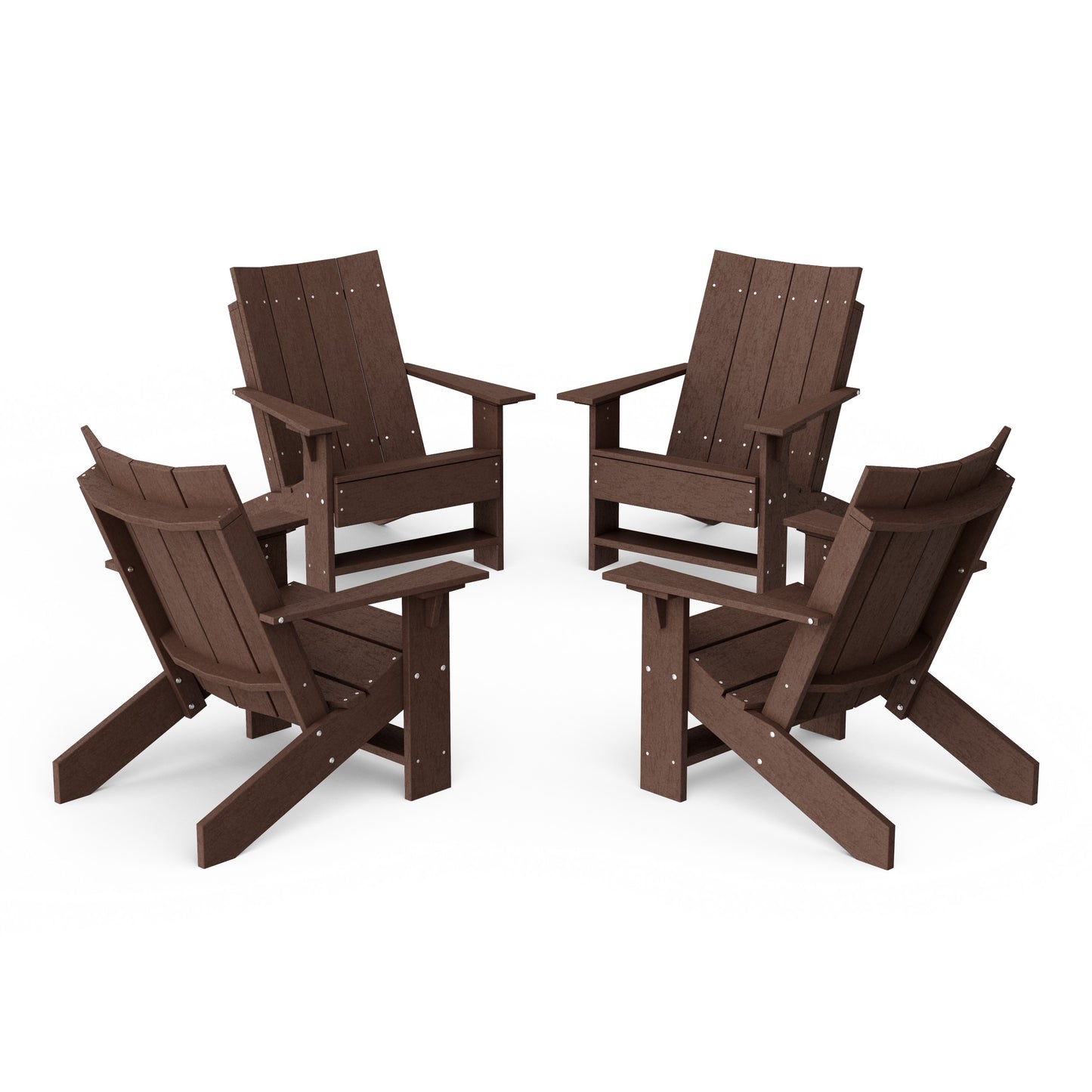Contemporary Modern Adirondack Chairs Set of 4