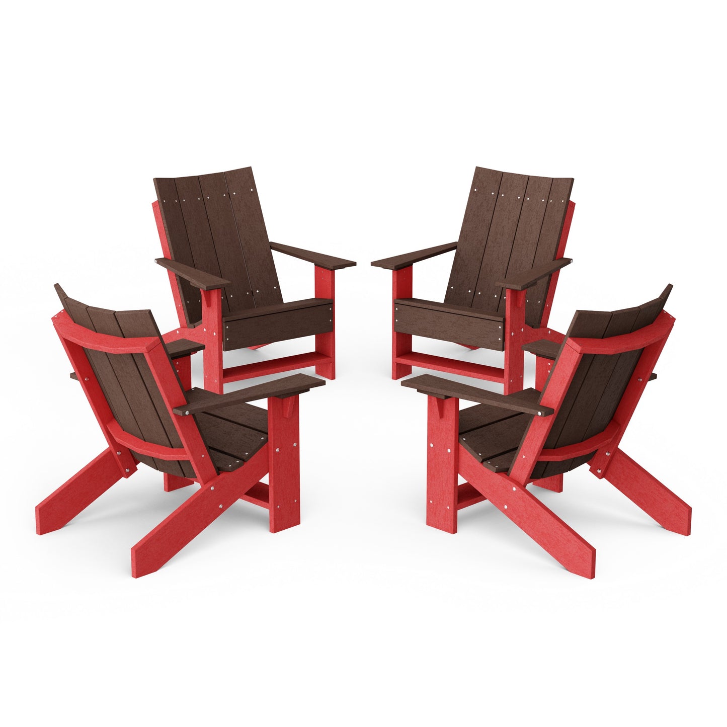 Contemporary Modern Adirondack Chairs Set of 4
