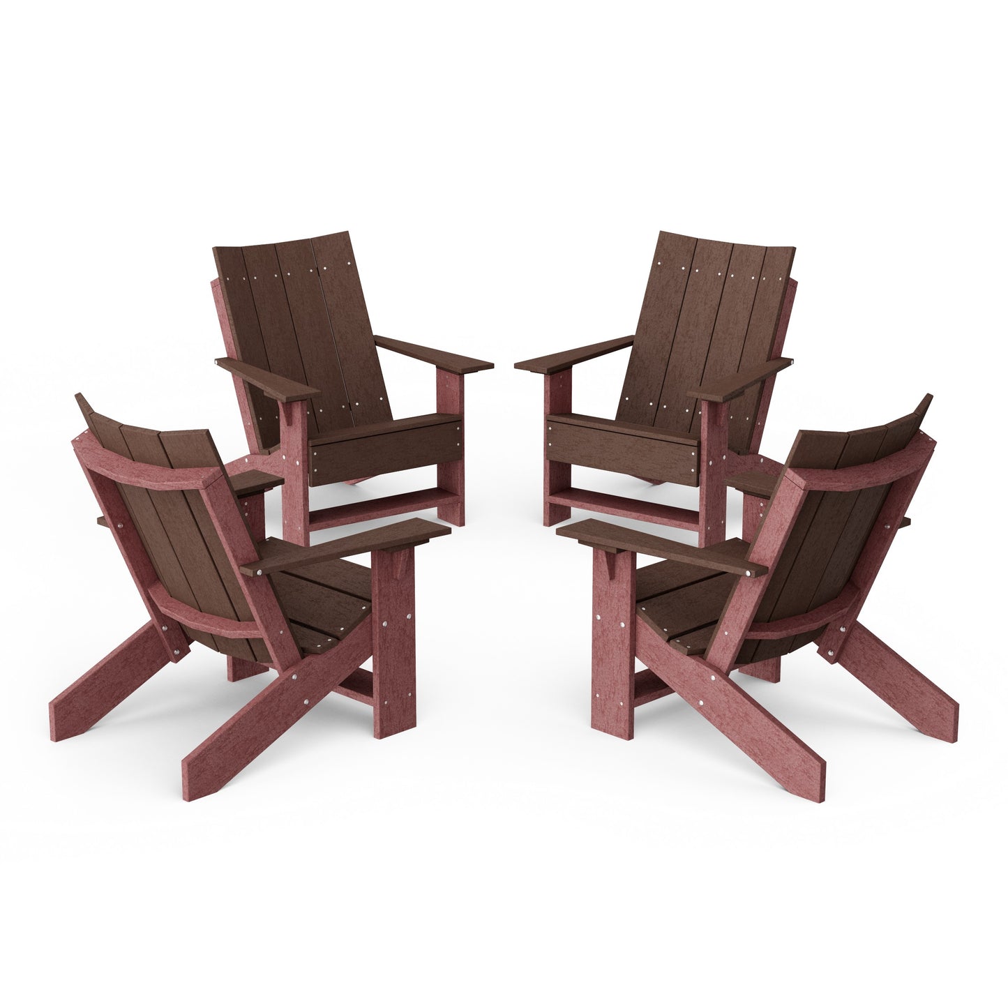 Contemporary Modern Adirondack Chairs Set of 4