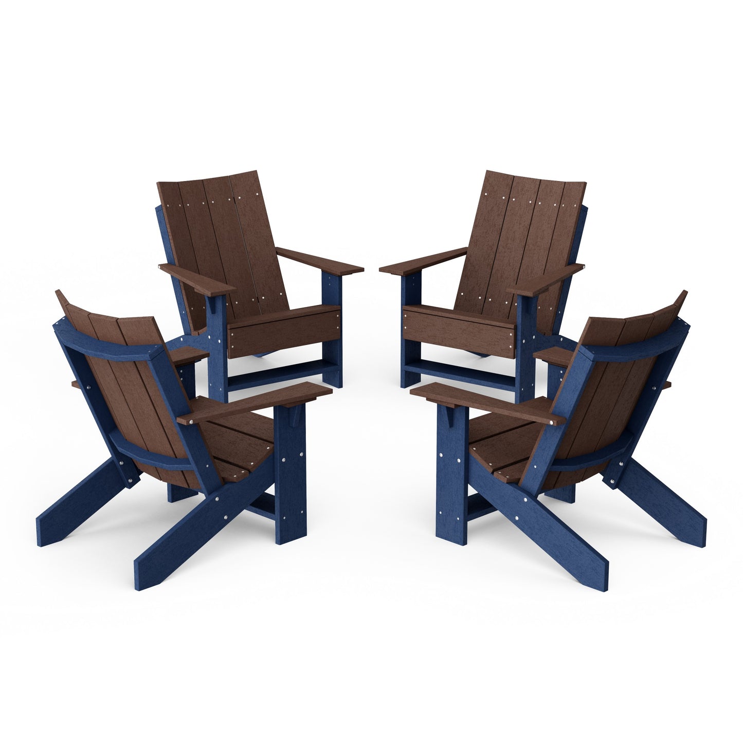Contemporary Modern Adirondack Chairs Set of 4