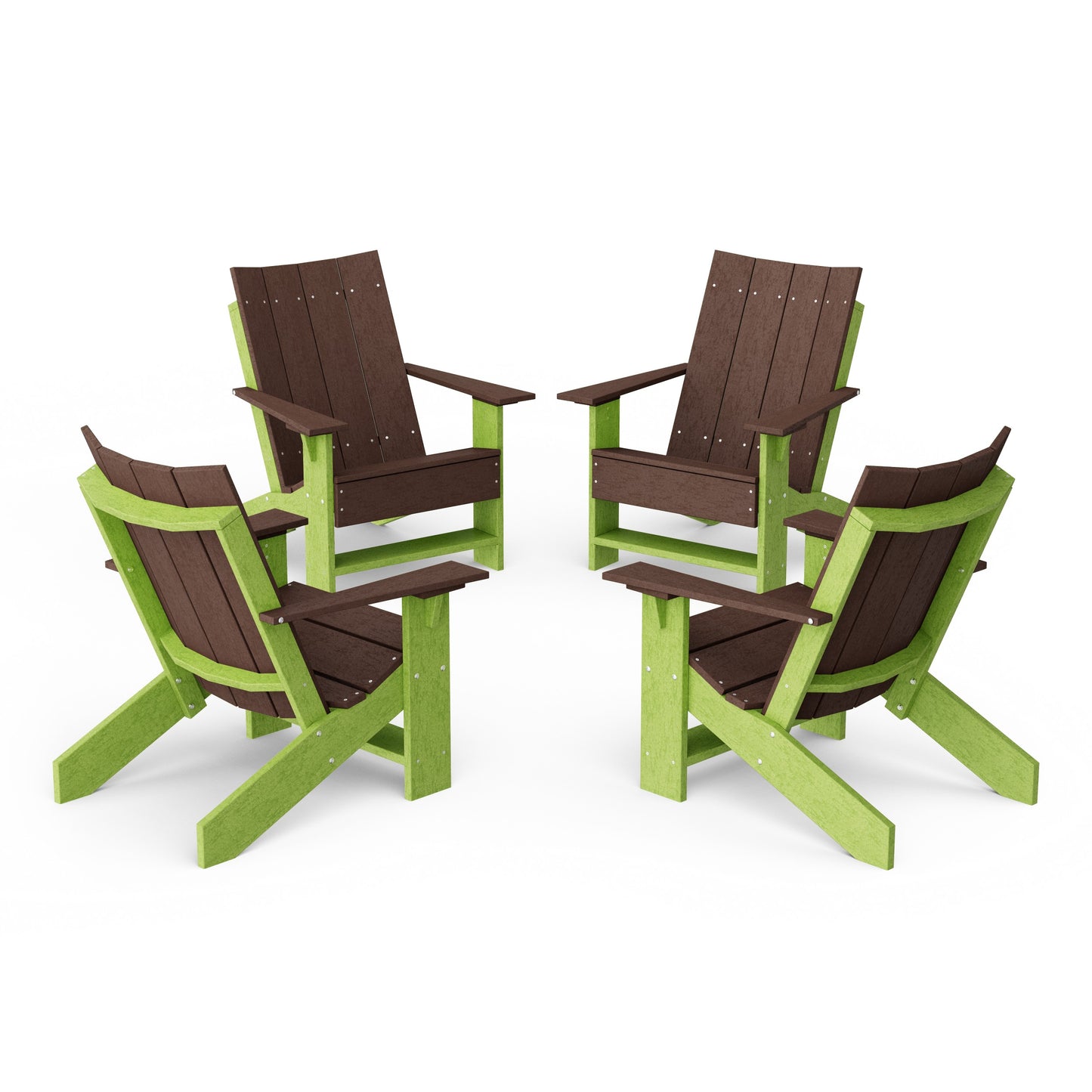 Contemporary Modern Adirondack Chairs Set of 4