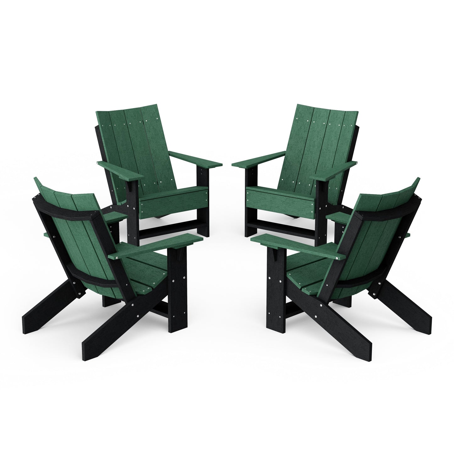 Contemporary Modern Adirondack Chairs Set of 4