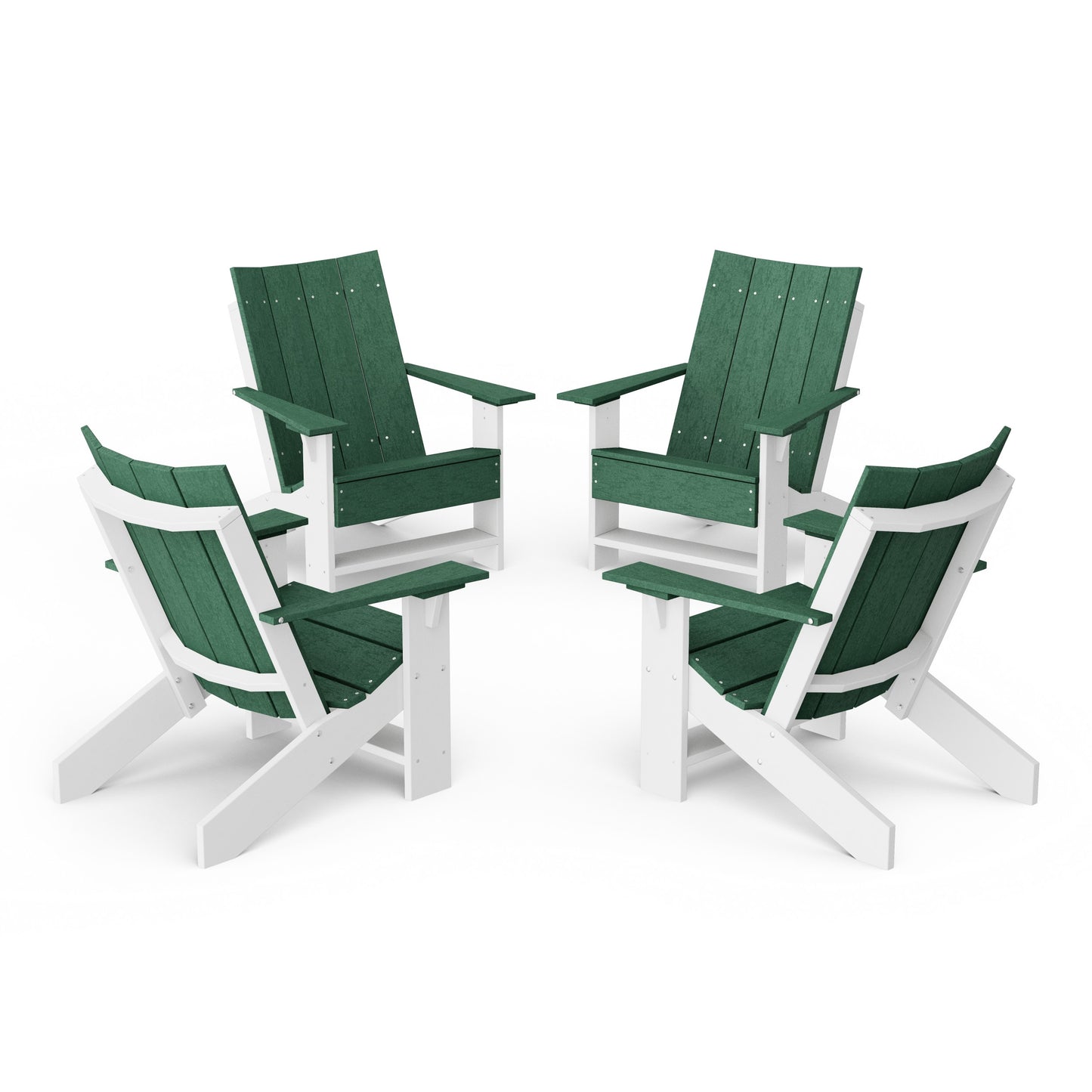 Contemporary Modern Adirondack Chairs Set of 4
