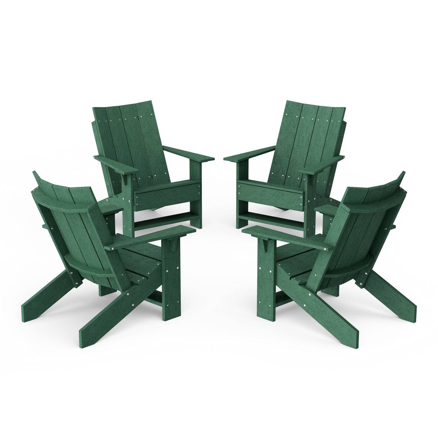 Contemporary Modern Adirondack Chairs Set of 4