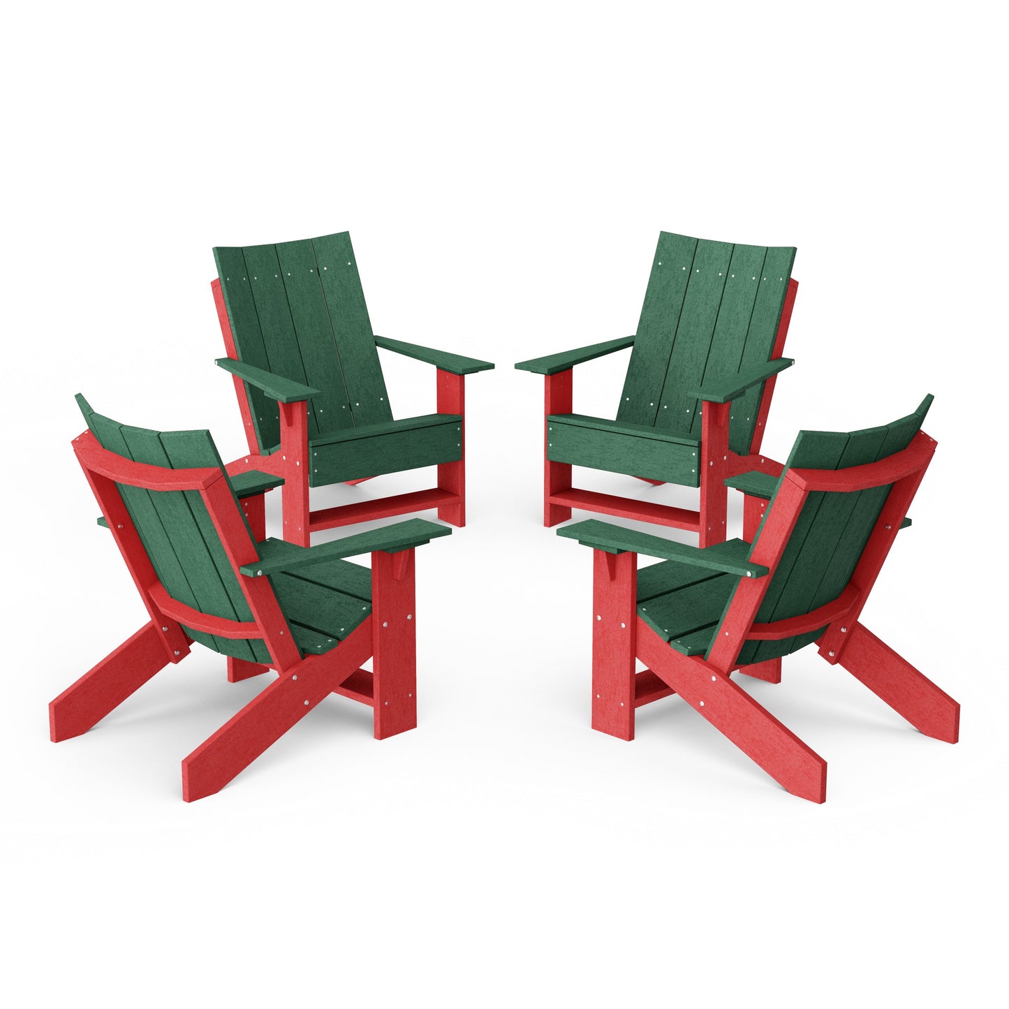 Contemporary Modern Adirondack Chairs Set of 4