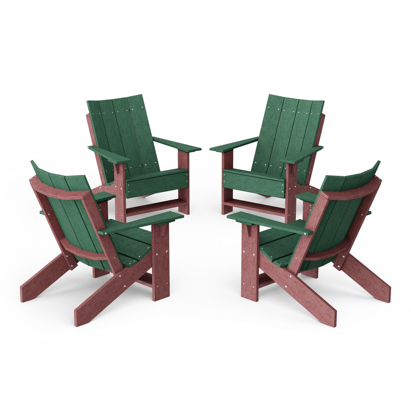 Contemporary Modern Adirondack Chairs Set of 4