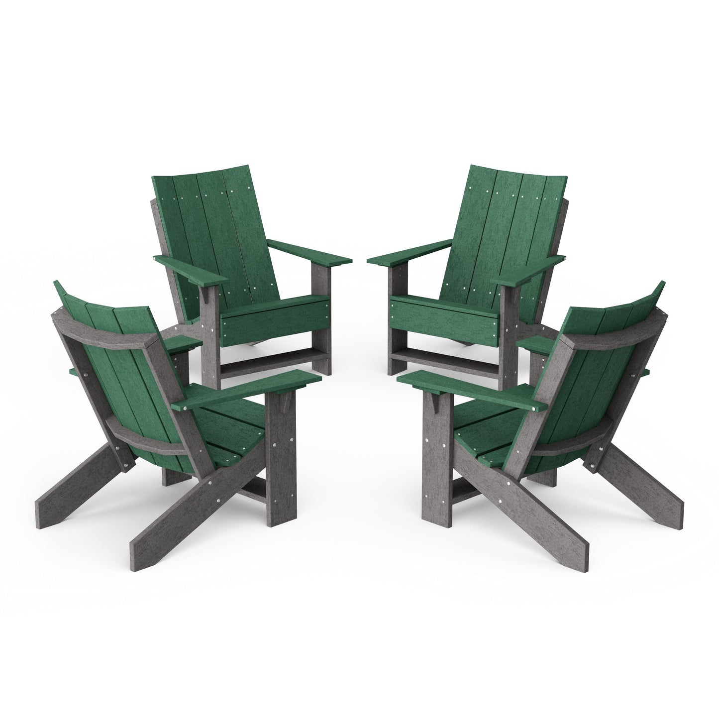 Contemporary Modern Adirondack Chairs Set of 4
