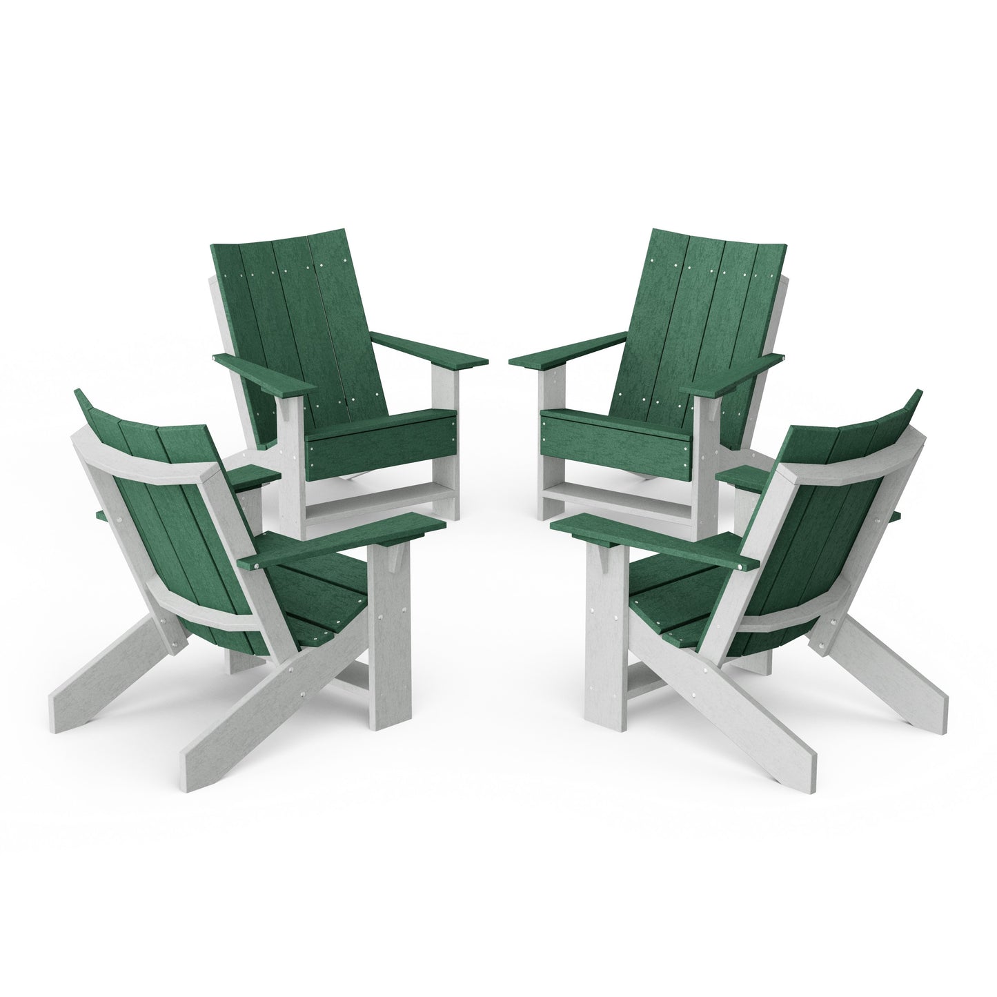 Contemporary Modern Adirondack Chairs Set of 4
