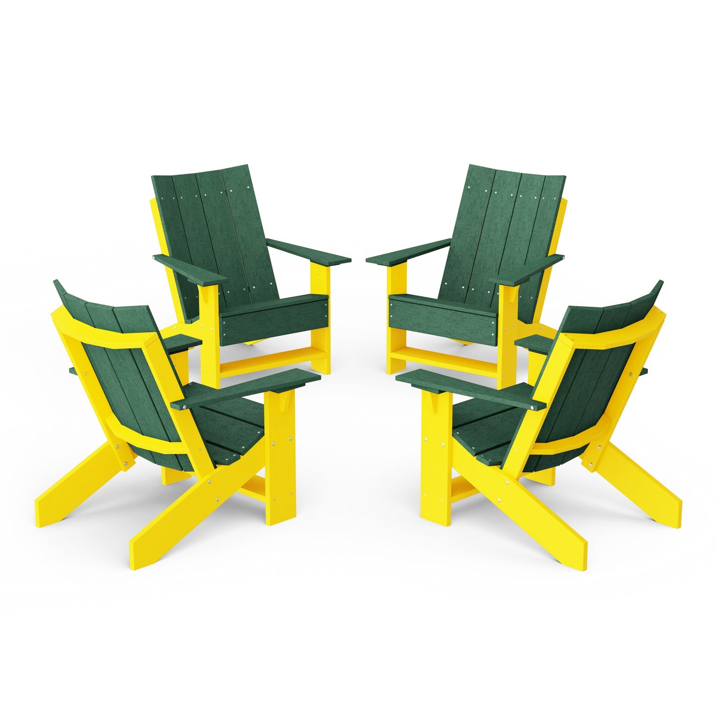 Contemporary Modern Adirondack Chairs Set of 4