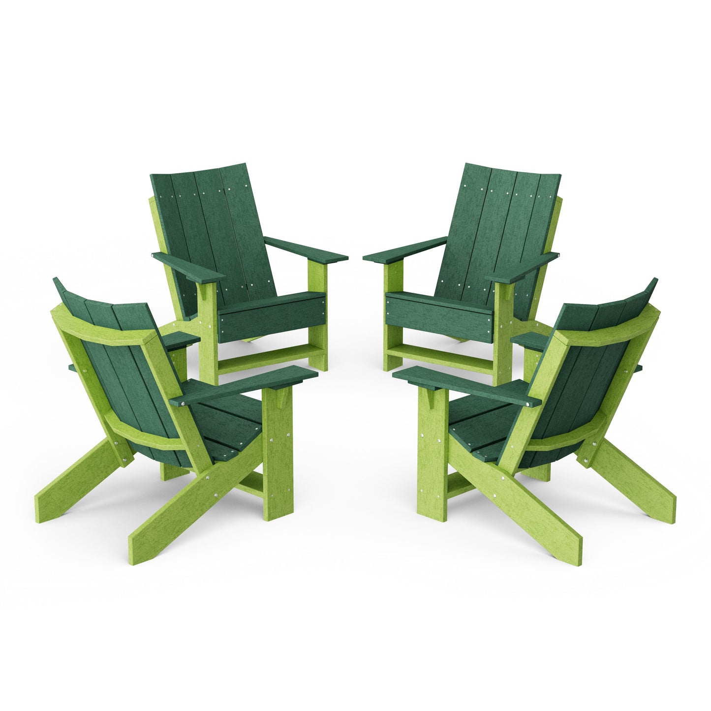 Contemporary Modern Adirondack Chairs Set of 4