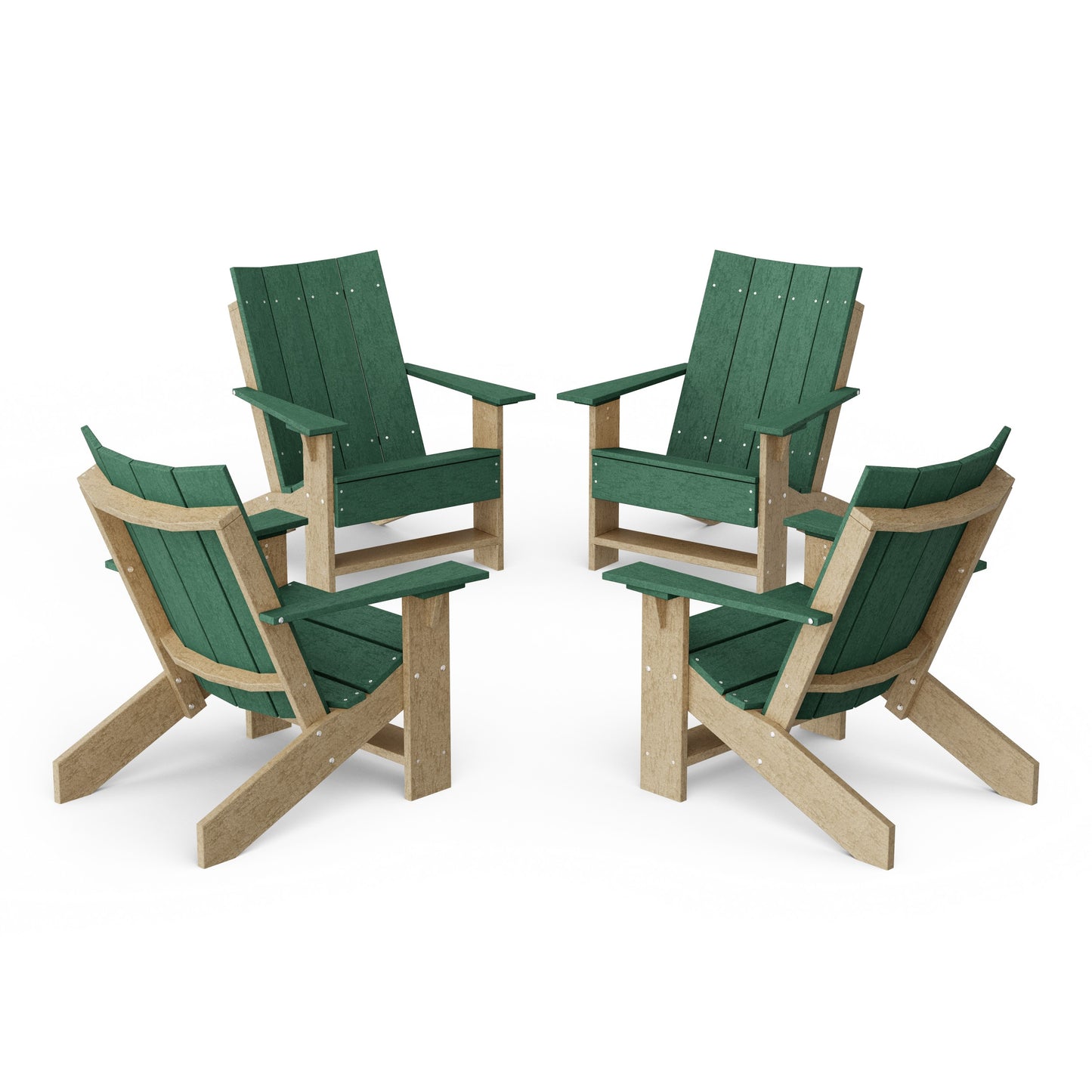 Contemporary Modern Adirondack Chairs Set of 4