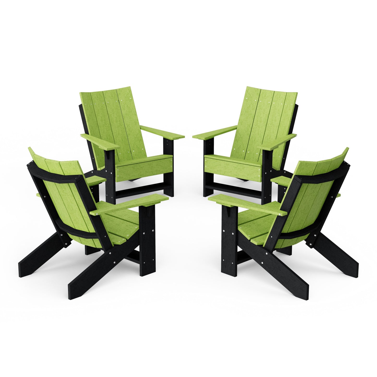Contemporary Modern Adirondack Chairs Set of 4