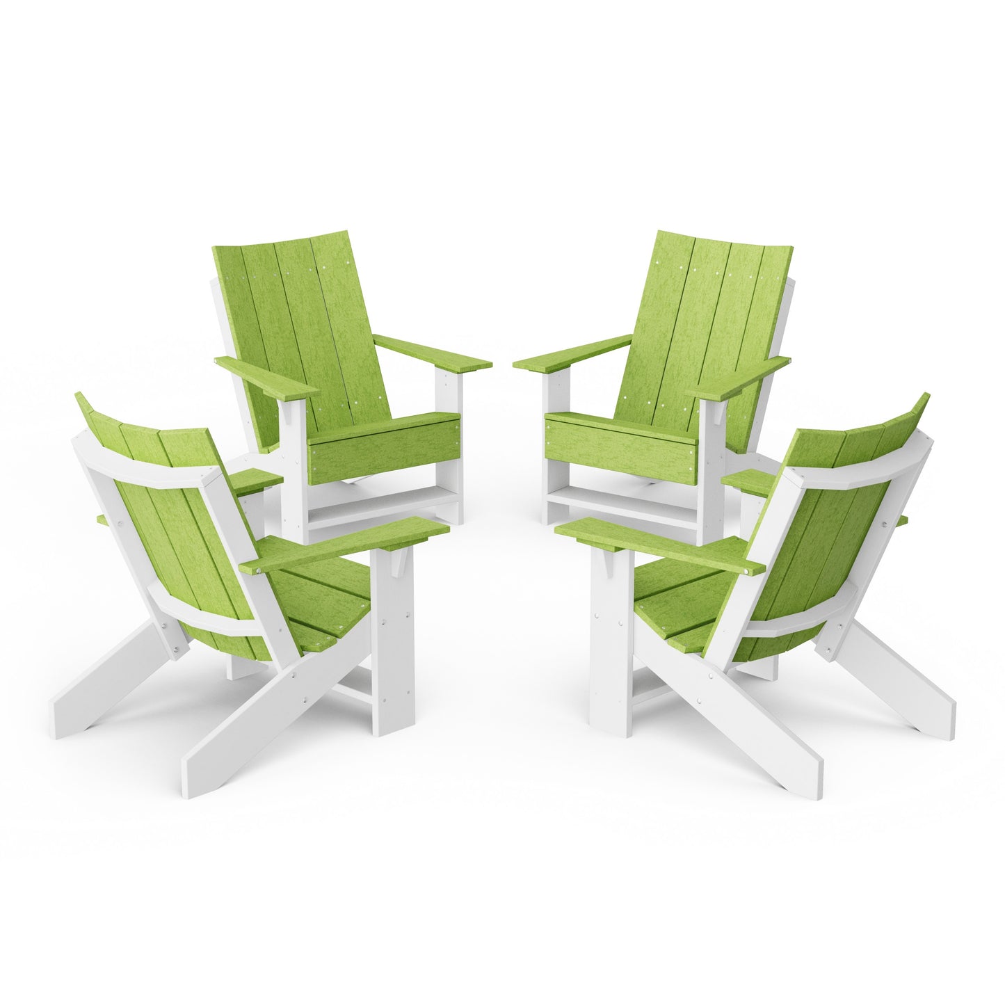 Contemporary Modern Adirondack Chairs Set of 4