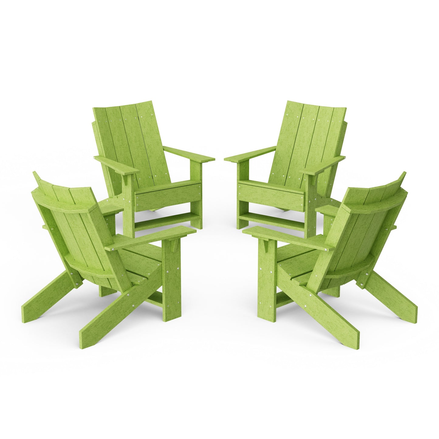 Contemporary Modern Adirondack Chairs Set of 4