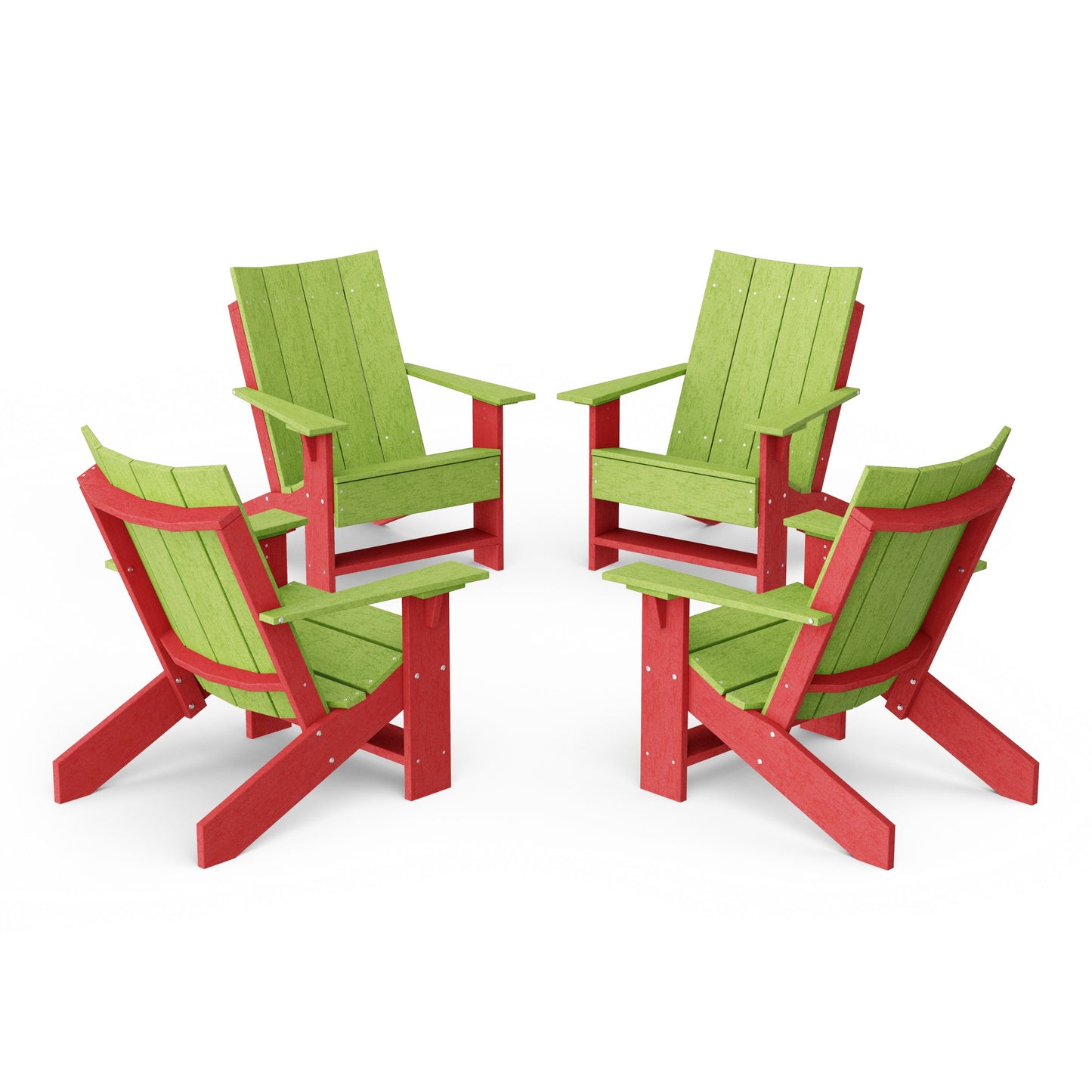 Contemporary Modern Adirondack Chairs Set of 4