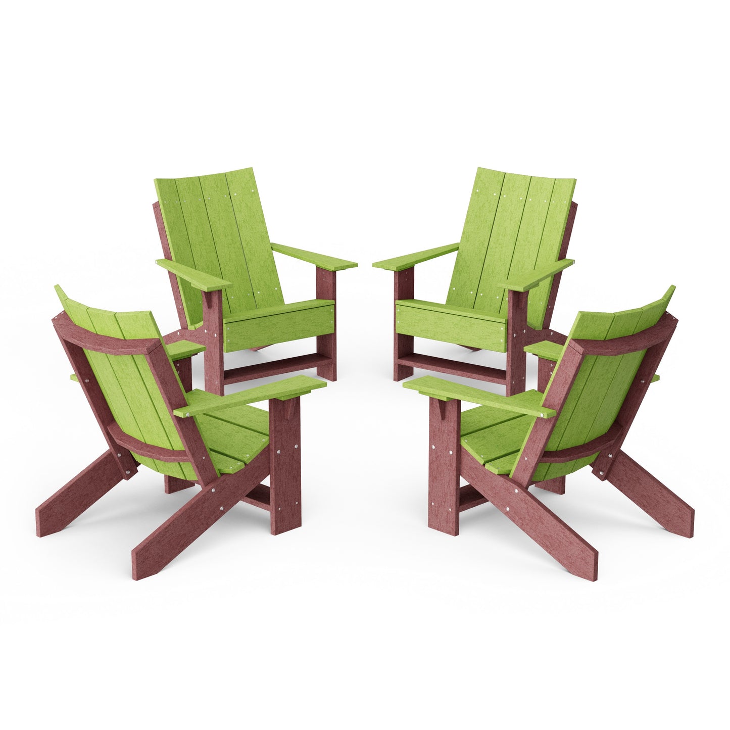 Contemporary Modern Adirondack Chairs Set of 4