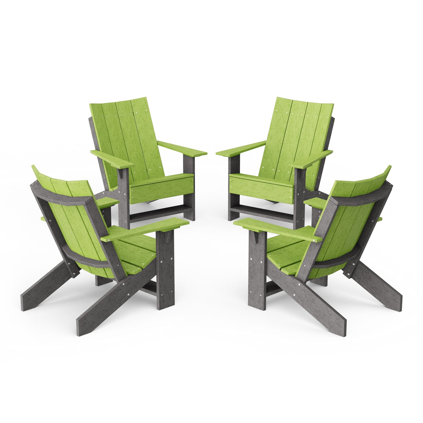Contemporary Modern Adirondack Chairs Set of 4