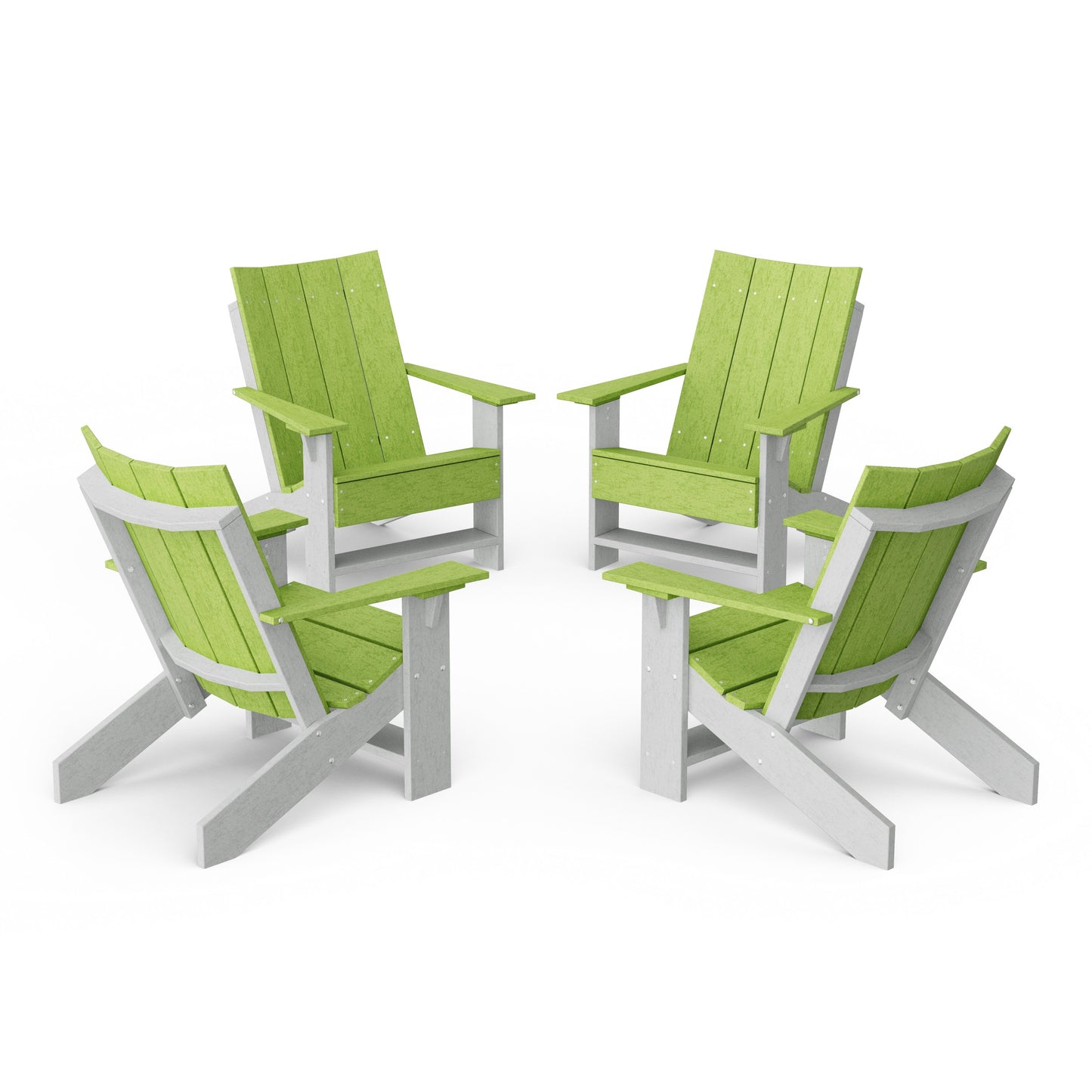 Contemporary Modern Adirondack Chairs Set of 4