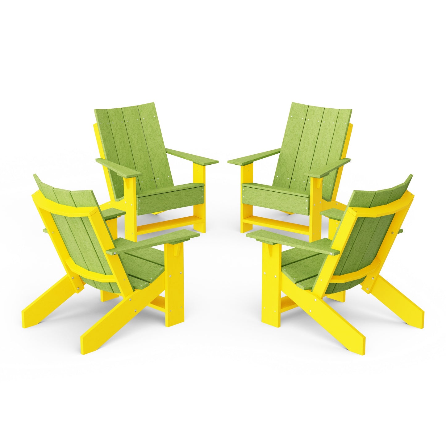 Contemporary Modern Adirondack Chairs Set of 4