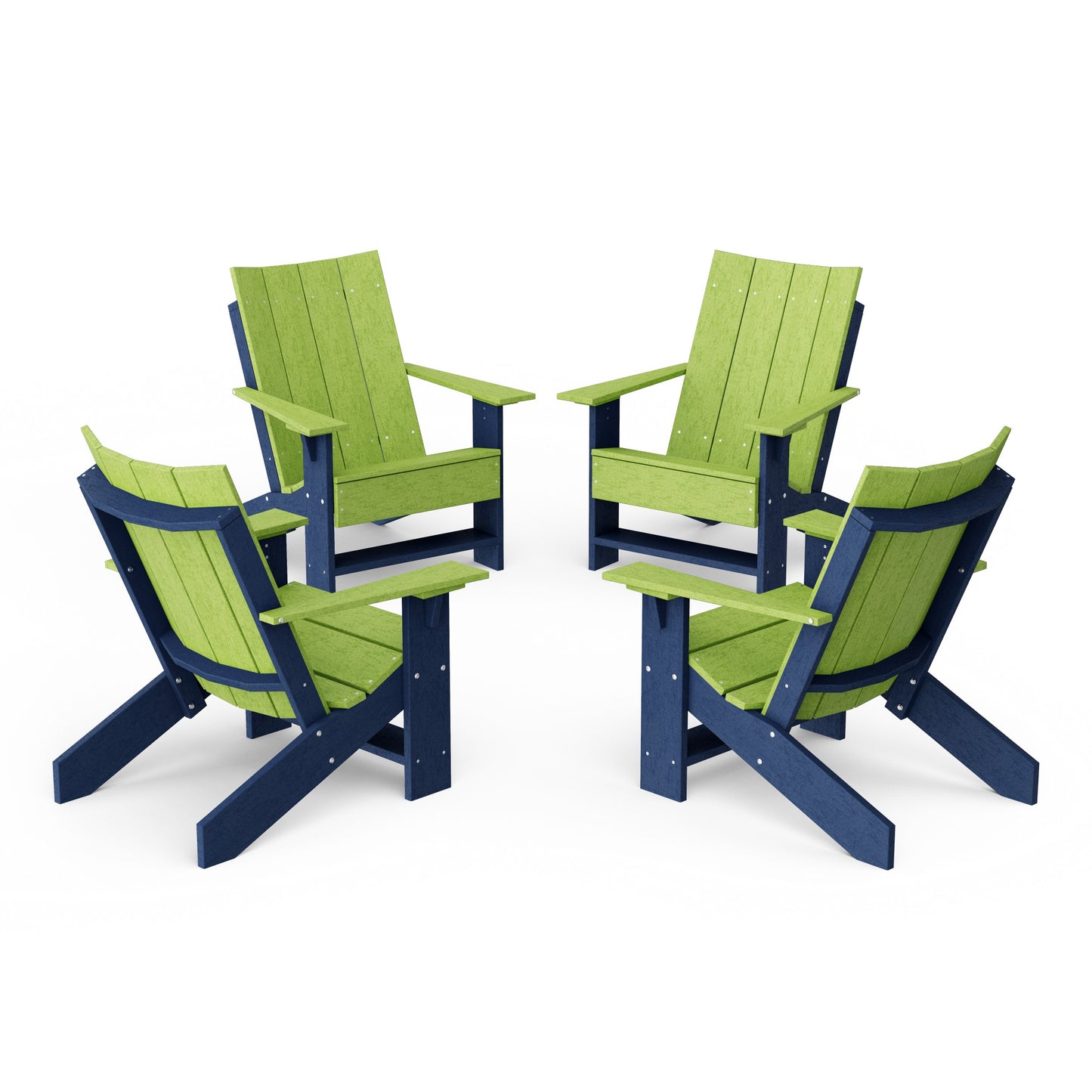 Contemporary Modern Adirondack Chairs Set of 4
