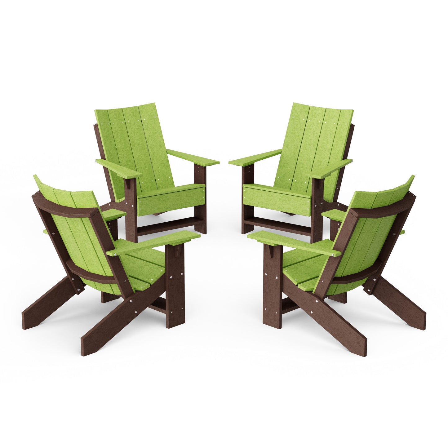 Contemporary Modern Adirondack Chairs Set of 4