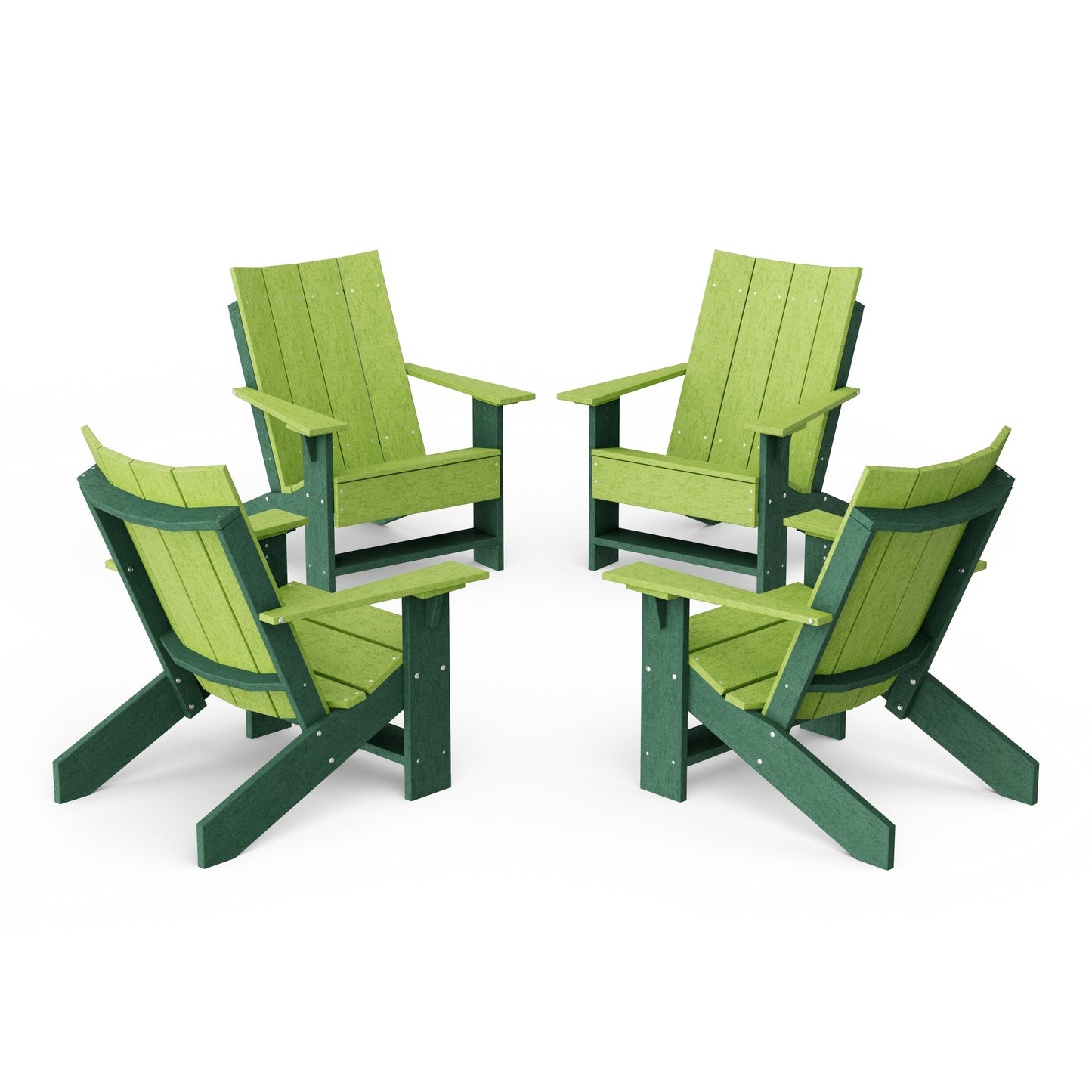 Contemporary Modern Adirondack Chairs Set of 4