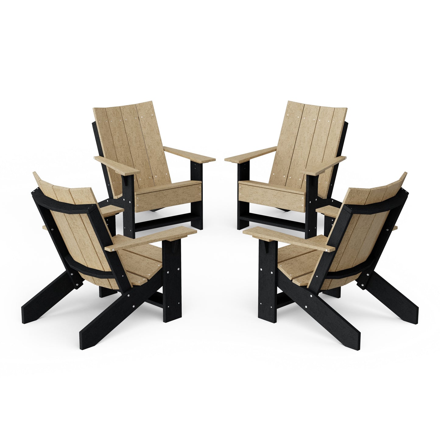 Contemporary Modern Adirondack Chairs Set of 4
