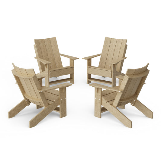 Contemporary Modern Adirondack Chairs Set of 4