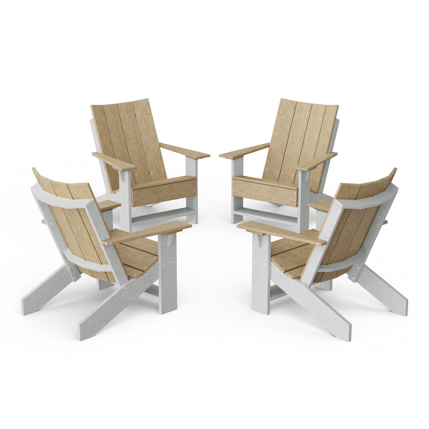 Contemporary Modern Adirondack Chairs Set of 4