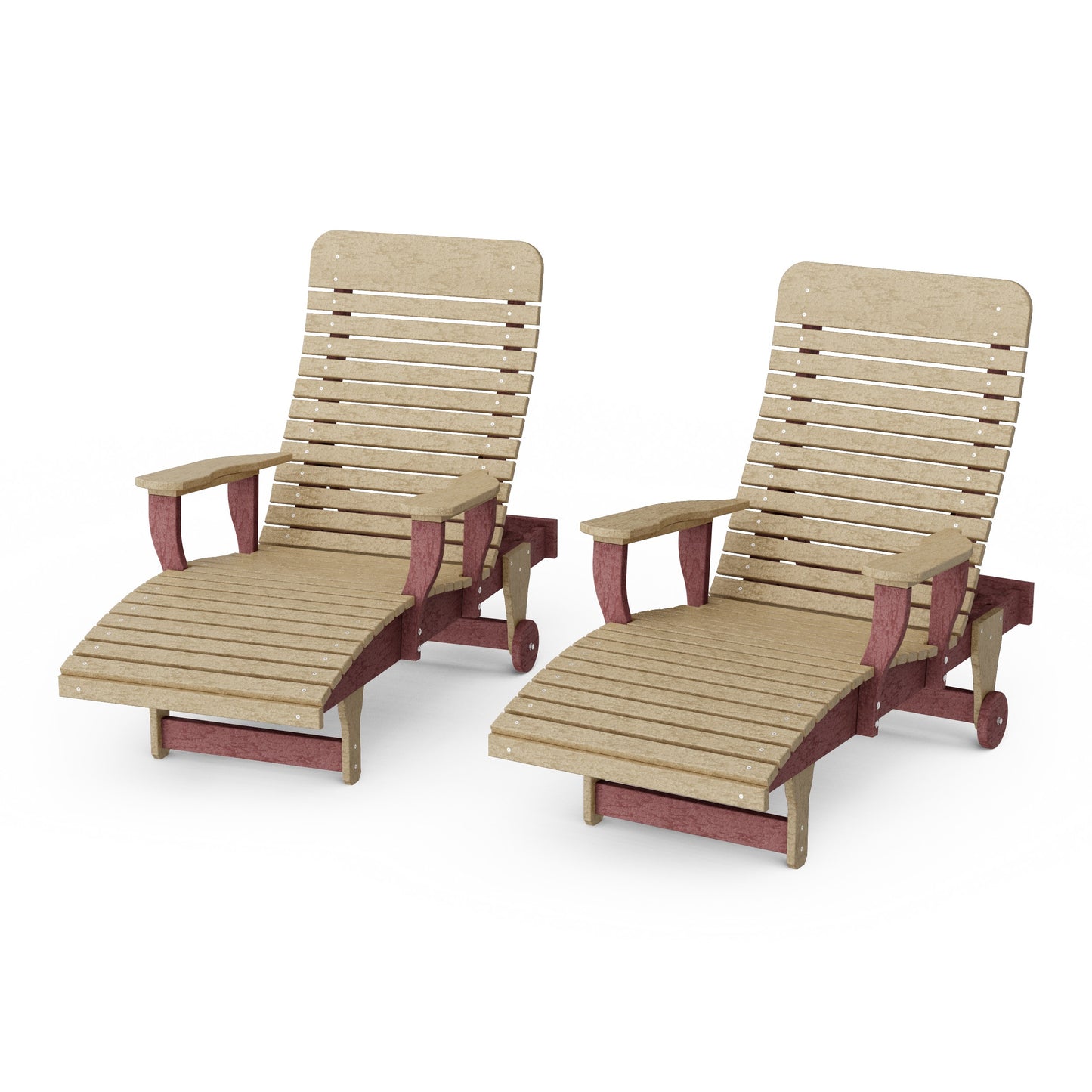 Signature Chaise Lounge with Arms Set of 2
