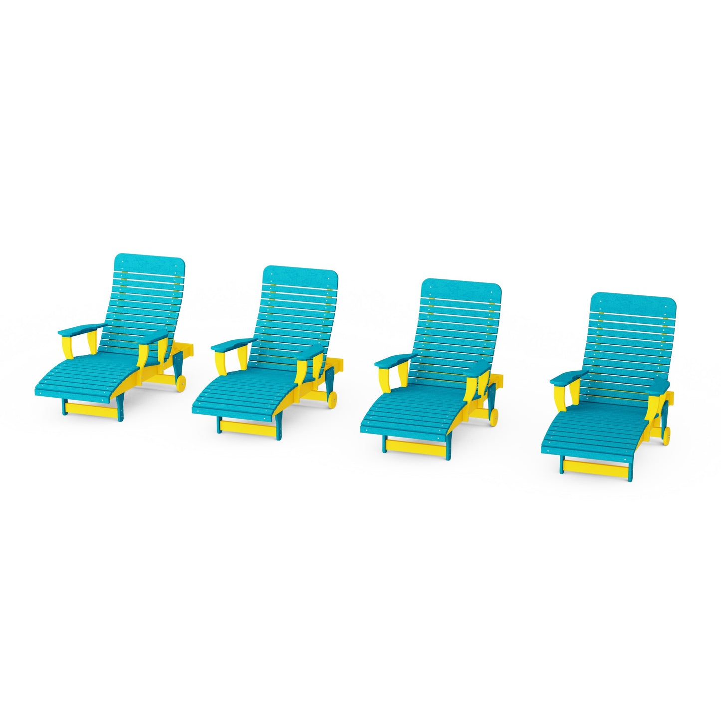 Signature Chaise Lounge with Arms Set of 4