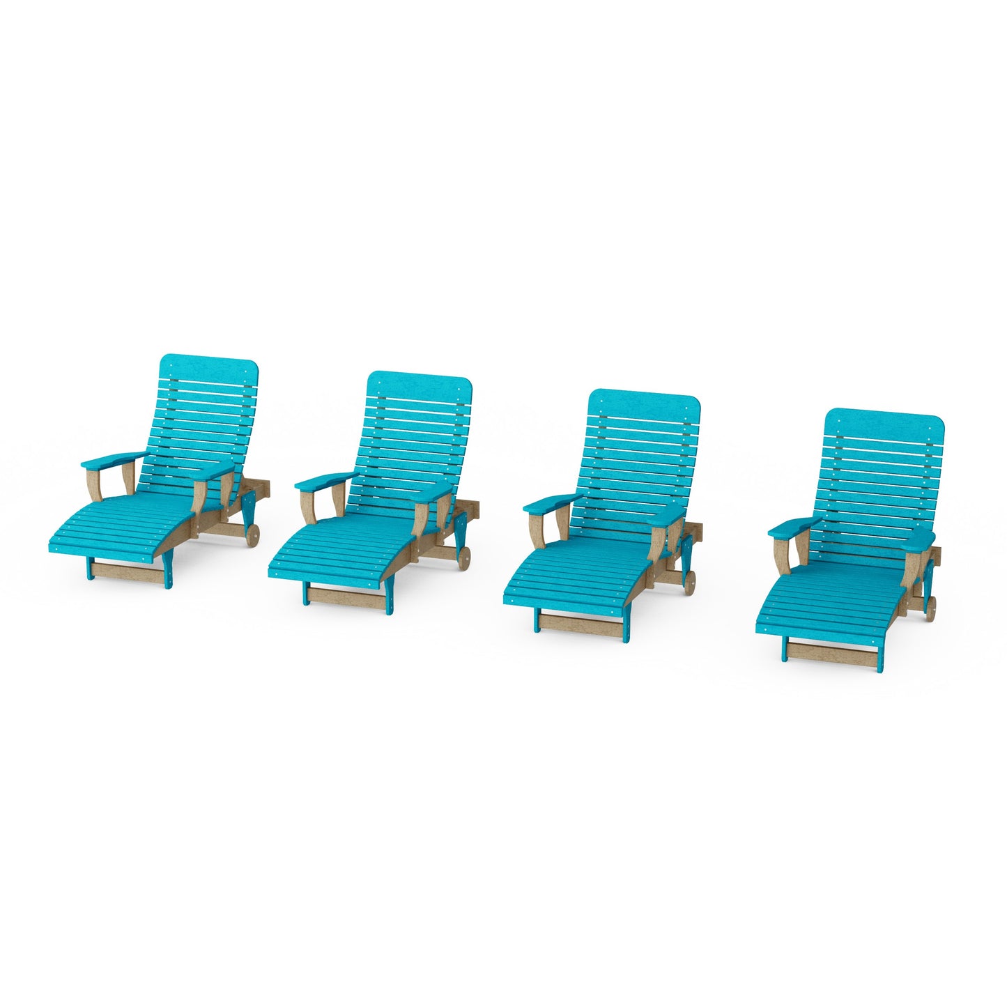 Signature Chaise Lounge with Arms Set of 4