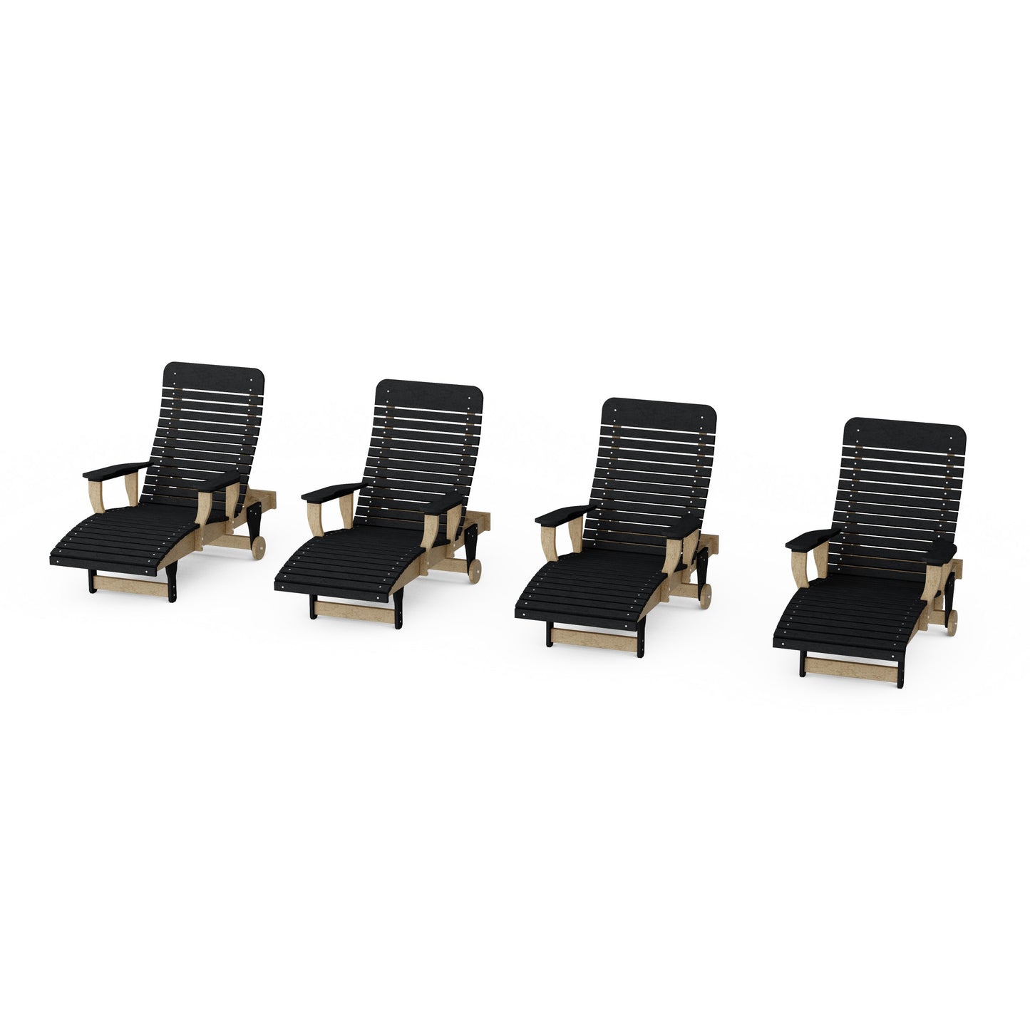 Signature Chaise Lounge with Arms Set of 4