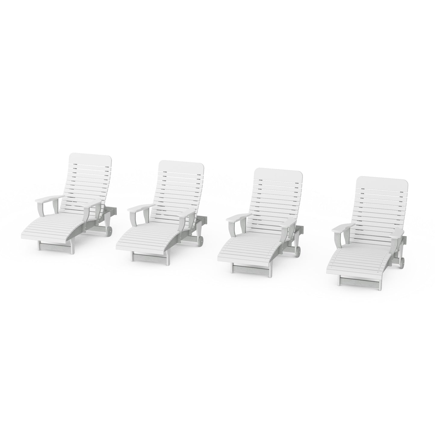 Signature Chaise Lounge with Arms Set of 4