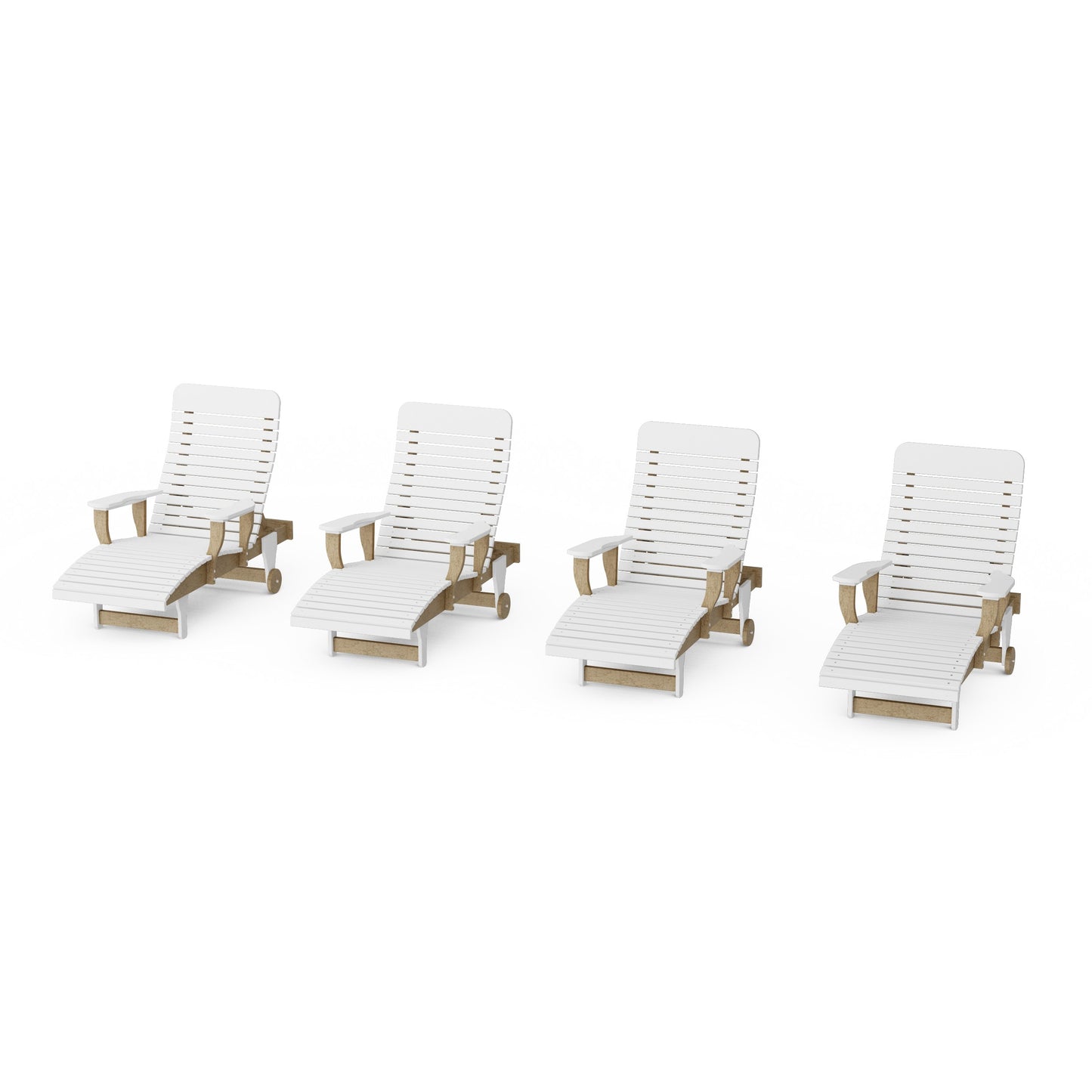 Signature Chaise Lounge with Arms Set of 4